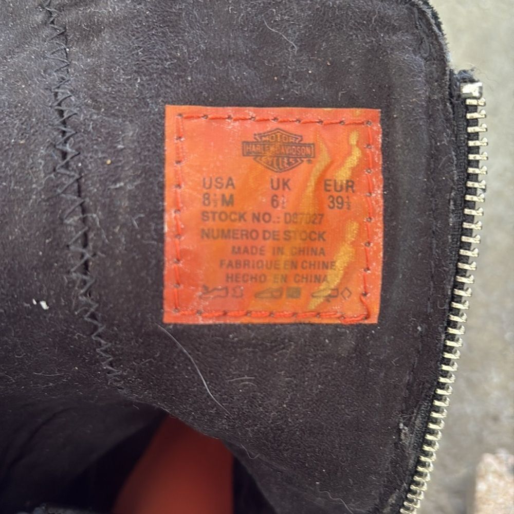 Harley Davidson motorcycle boots. - Picture 8 of 10